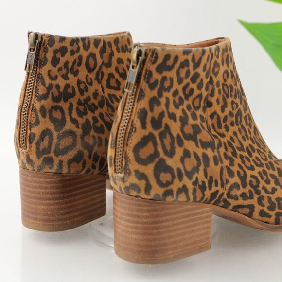 Seychelles Women's Floodplain Boot Size 7.5 Animal Print Tan Brown Black Leather - Picture 6 of 12